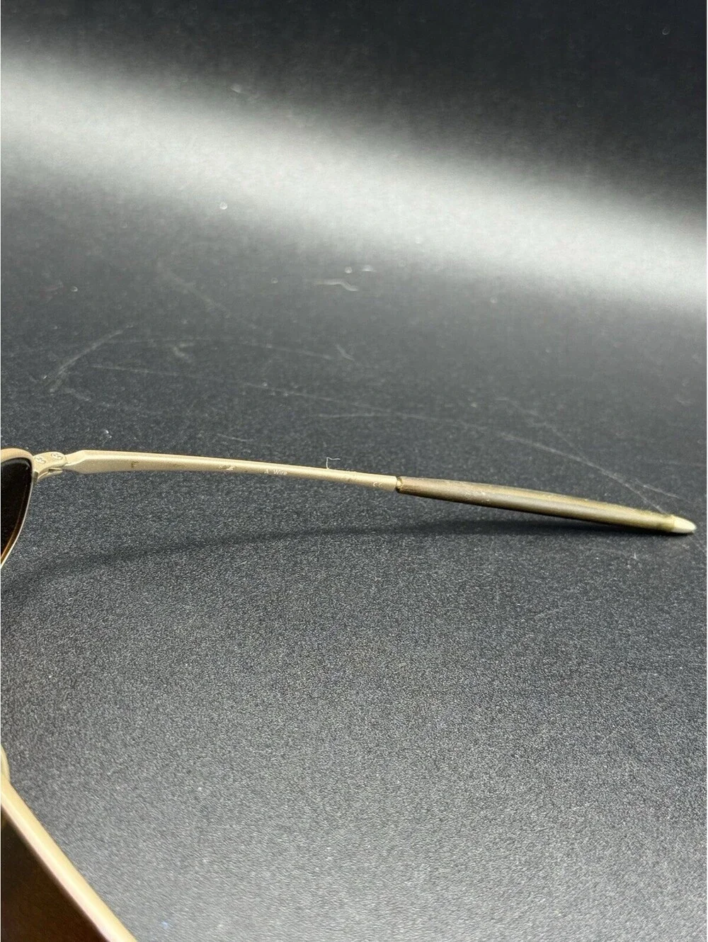Oakley A Wire Gen 1 Platinum/Gold Iridium Lenses (Missing Left Arm)
